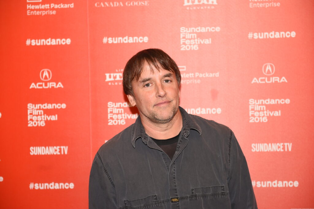 Richard Linklater at a Press Line for Dazed and Confused at Sundance