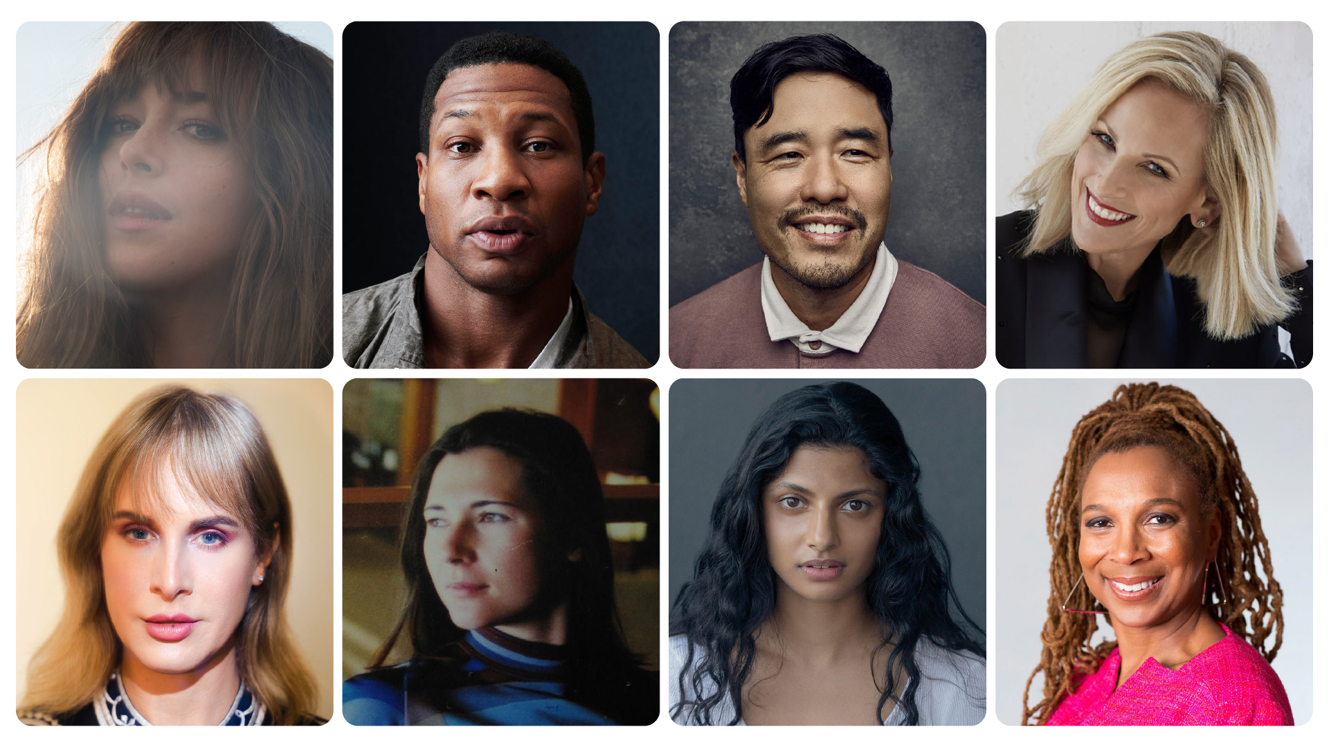 grid of eight headshots, people smiling