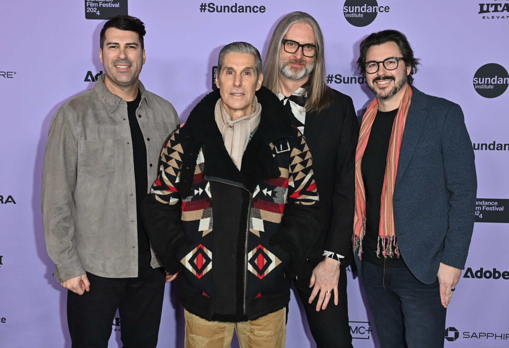 James Lee Hernandez, Perry Farrell, Michael John Warren and Brian Lazarte. P(Photo by George Pimentel/Shutterstock)