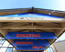 Signage during the 2018 Sundance Film Festival. Photographer: Abbey Hoekzema