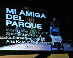 World Cinema Dramatic Special Jury Award for Screenwriting awarded to 'Mi Amiga del Parque.' Photographer: Stephen Speckman