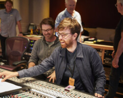 Composer Paul Rumery and 'The Acali Experiment' director Marcus Lindeen. Photographer: Rob Williamson