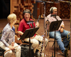 Orchestra members at the 2017 Music and Sound Design Lab at Skywalker Sound. Photographer: Rob Williamson