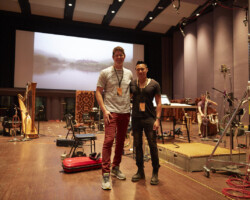 Composer Adam Schoenberg and 'Untitled Jennifer Laude Documentary' director PJ Raval. Photographer: Rob Williamson
