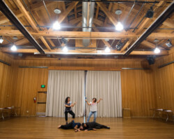 Actors rehearse Omar Abi Azar's 'I Hate Theatre I Love Pornography.' Photographer: Jonathan Hickerson