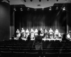 Atmosphere during the rehearsal of Sammi Cannold, David Lindsay-Abaire, and Jeanine Tesori's new musical. Photographer: Jonathan Hickerson