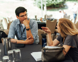 Director/screenwriter Lyle Mitchell Corbine Jr. and creative advisor Lesli Linka Glatter discuss 'Wild Indian.' Photographer: Jen Fairchild