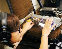 2017 Full Circle Fellow Ashley Browning during the 2018 Native Filmmakers Lab. Photographer: Tytianna Harris