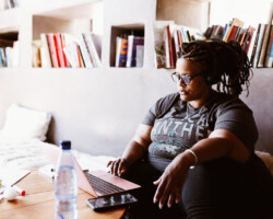 'America v. 2.1: The Sad Demise and Eventual Extinction of the American Negro' playwright Stacey Rose. Photographer: Lahcen Mellal