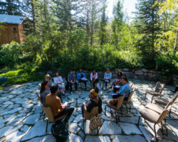 Producing fellows and panelists gather in a round table discussion at the 2019 Creative Producing Summit. Photographer: Jonathan Hickerson