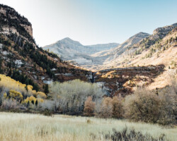 A view of Mt. Timpanogos at the 2019 Episodic Story Lab in Sundance, UT. Photographer: Jen Fairchild