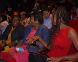 Guests attend a screening of 'The Farewell' at the Ace Hotel in downtown LA. Photographer: Nalani Hernandez
