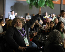 Crip Camp director Jim LeBrecht was one of many artists in attendence at Sundance Institute's signature benefit event on opening night of the 2020 Sundance Film Festival.