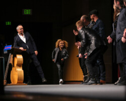 Festival Director John Cooper and Ziggy Baitinger, along with the cast and crew of 'Blindspotting' attend the premiere at Eccles Theatre. Photographer: Jemal Countess
