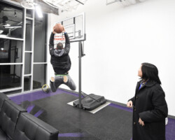 Festival programmers show off their skills during the Staff and Volunteer Party. Photographer: Stephen Speckman