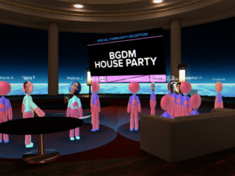 Atmosphere during the Brown Girls Doc Mafia House Party in the Film Party Lounge aboard the New Frontier Spaceship. Photographer: Sundance