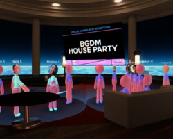 Atmosphere during the Brown Girls Doc Mafia House Party in the Film Party Lounge aboard the New Frontier Spaceship. Photographer: Sundance
