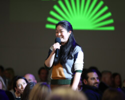 Sundance Institute alumna Nanfu Wang, director of One Child Nation, shares her inspiring journey as a filmmaker with guests at An Artist at the Table, presented by IMDbPro. Photographer: Rich Polk/Getty Images for IMDb