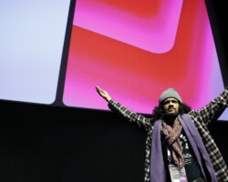 Producer Julius Pryor accepts the Short Film Special Jury Award: Directing U.S. Presented by Shutterstock for 'The Vacation.' Photographer: Stephen Speckman