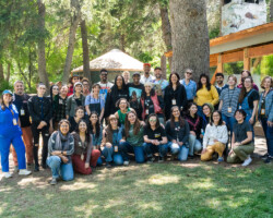 A group photo of fellows, creative advisors, and staff at the 2023 Documentary Edit & Story Lab. Photographer: Sam Emenogu