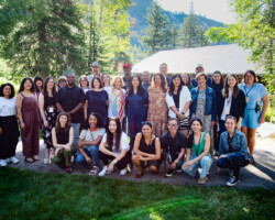Fellows, creative advisors, and staff at the 2023 Producers Lab. Photographer: Jonathan Hickerson