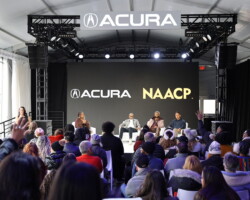 Atmosphere during the NAACP panel 'From TV to Policy: How Film and Television Shape Public Perception' at the Acura House of Energy. Photographer: Maeve Reiss