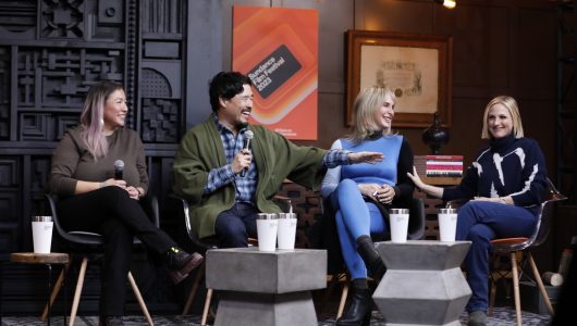 Alethea Arnaquq-Baril, Randall Park, Zackary Drucker, and Marlee Matlin attend 'The Big Conversation Complicating Representation' at Filmmaker Lodge.